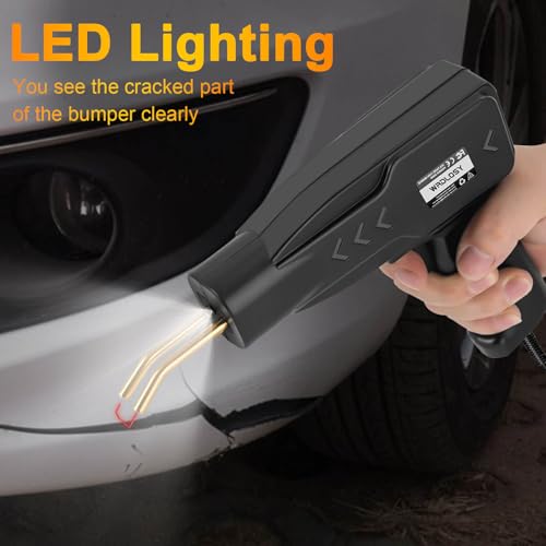 220W Plastic Welder, 2000PCS Staples Plastic welding Kit, Custom Carry Case Plastic Welder Kit, Super Powerful Fast Precise Portable Plastic Repair Kit, Hot Stapler Bumper Repair Kit - color: Black