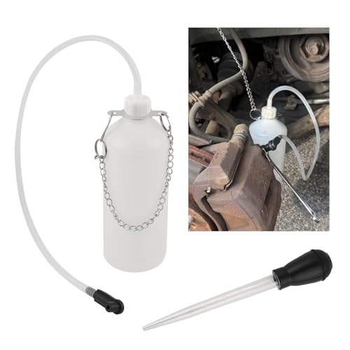 Brake Bleeder Kit with 1L Brake Bleeder Bottle & 30ml Fluid Extractor,One Person Brakes Fluid Bleeders Kit for Quick Brakes Fluids Replacement,Universal Break Bleeders Kits
