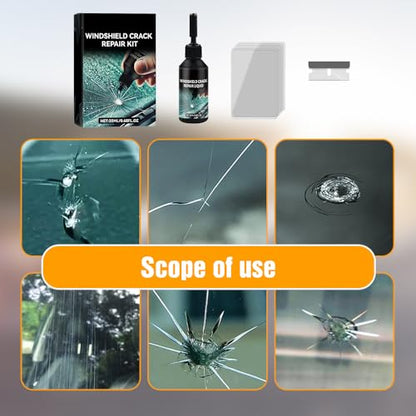 YAUNJI 2026 Premium Windshield Chip Repair Kit, Universal Windshield Cracked Repair Kit for Vehicle Cars, Glass Repair Liquid for Cracks Most Car Accessories (1)