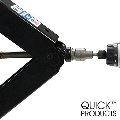Quick Products QPLSJS Deluxe Quick-Connect Heavy-Duty Scissor Jack Leveling Socket for Power Drill - Each - size: Each