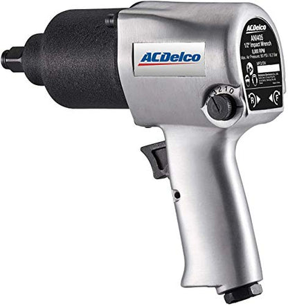 ACDelco ANI405A-NK1 Pneumatic Heavy Duty Twin Hammer ½” 5-Speed Impact Wrench & 3/8” Ratchet Wrench Combo Tool Kit