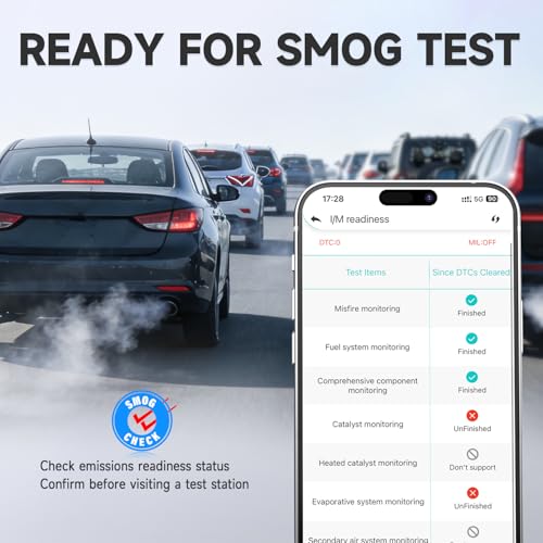 AUTOPHIX 3210Pro Bluetooth OBD2 Scanner with ABS SRS Transmission Live Data | Read and Clear Engine Codes, Customizable HUD Dashboards for iPhone and Android, Lifetime Updates Included, No Subscription