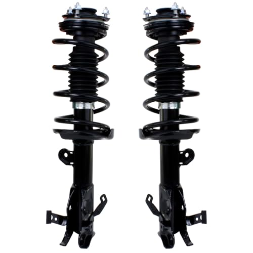 Detroit Axle - Front Struts Rear Shocks for 2013 2014 2015 Honda Civic, 2 Complete Ready Struts with Coil Springs 2 Shock Absorbers Assembly Suspension Replacement - size: 4AQ47280-V1/ strut shock kit