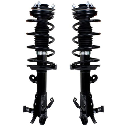 Detroit Axle - Front Struts Rear Shocks for 2013 2014 2015 Honda Civic, 2 Complete Ready Struts with Coil Springs 2 Shock Absorbers Assembly Suspension Replacement - size: 4AQ47280-V1/ strut shock kit