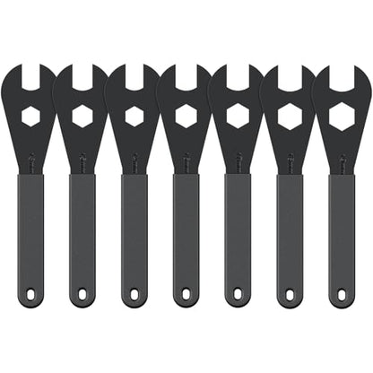 Pawfly Bike Cone Wrench Set Tool, Slim Open End Spanner Tool Kit for Bicycle Wheel Hub Repair - style: 13-19mm