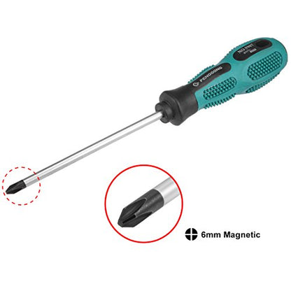 uxcell #2 Phillips Screwdriver 5 Inch Round Shaft Non Slip Comfortable Handle - size: PH2 x 5"