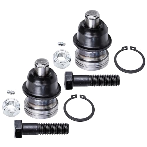 Detroit Axle - Front Struts Kit for Chrysler Grand Voyager Town & Country | Dodge Grand Caravan Plymouth Voyager, 2 Lower Ball Joints 2 Struts with Coil Spring Replacement - size: 4QS58035/Big Kit