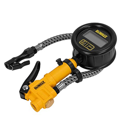 2.5" Digital Inflator with 12" Steel Braided Hose (0 to 200 PSI): Air Compressor not Included