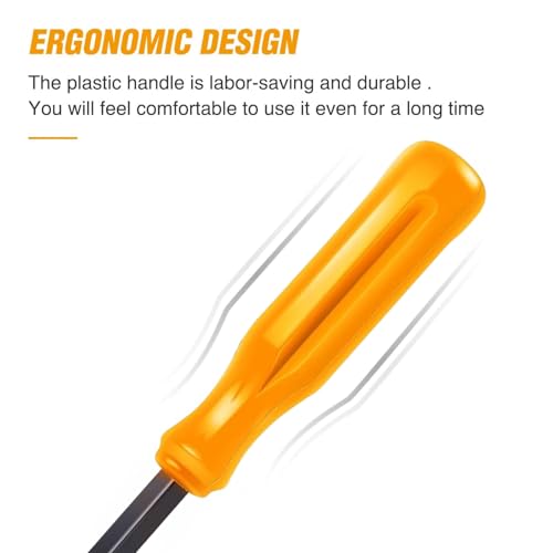 GOOACC Car Panel/Upholstery Fastener Remover Ergonomic Stainless Steel | Easily Removes Plastic Fasteners Reduces Damage to Panels and Loss of Clips Yellow - color: Yellow, size: 1Pc Remover