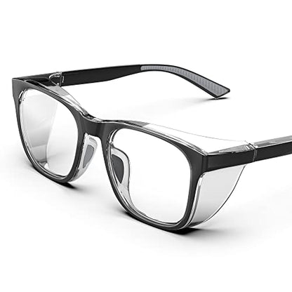 Safety Glasses Anti-Fog Goggles Protective Eyewear Anti Blue Light Protection Glasses For Women And Men - color: Black&gray