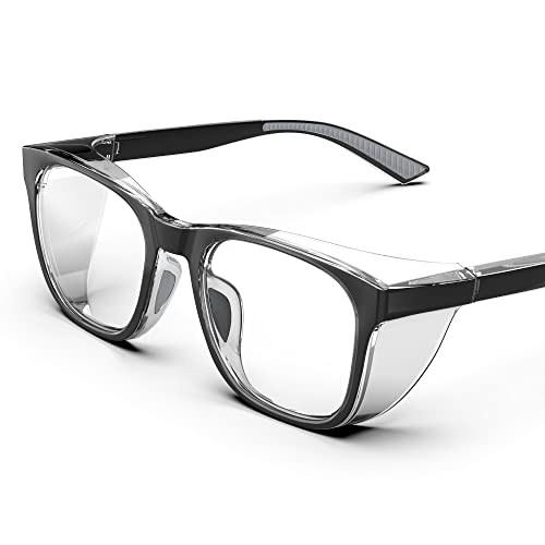 Safety Glasses Anti-Fog Goggles Protective Eyewear Anti Blue Light Protection Glasses For Women And Men - color: Black&gray