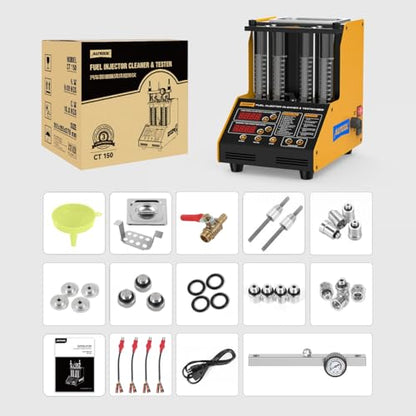 AUTOOL Ultrasonic Fuel Injector Cleaner Tester Support Petrol Motorcycle Automotive Fuel Cleaning