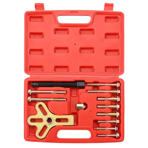 NYXOVA Harmonic Balancer Steering Wheel Puller Kit, 13pcs Steering Wheel Puller, Harmonic Balance Puller Yoke