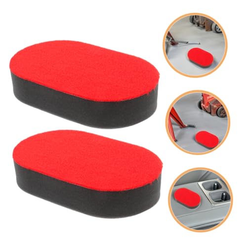 Tire Dressing Applicator Brush and Soft Sponge 4pcs Set for Car Wheel Cleaning and Waxing, Tire Shine Sponge Pads for Automotive Exterior Care