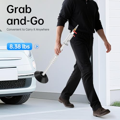 Air Pneumatic Dent Puller Kit, 24.2" Slide Hammer with 3 Suction Cups (3.2" 4.7" 6.1"), Car Dent Repair Tool for Auto Body, Suction Cup Dent Puller for Paintless Dent Removal
