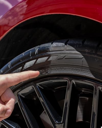Apex Acrylic Tire Shine and Applicator - USA Made -16 oz - Semi-permanent - Multi Month Durability - Fast Drying Car Acrylic Shine - No Sling - Glossy Finish - Extreme Dressing