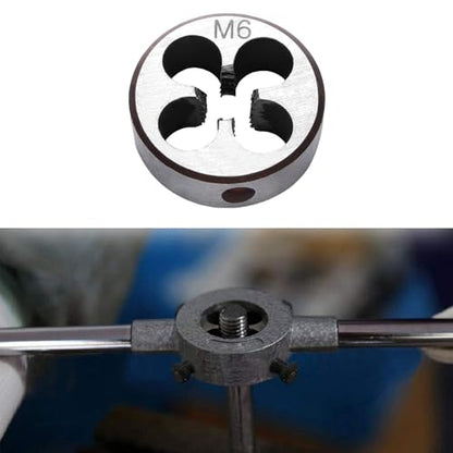 M6 x 1.0 Metric Thread Tap and Die Set, M6 x 1.0mm High-speed Steel Machine Tap Die Set Right Hand - size: M6 x 1.0mm