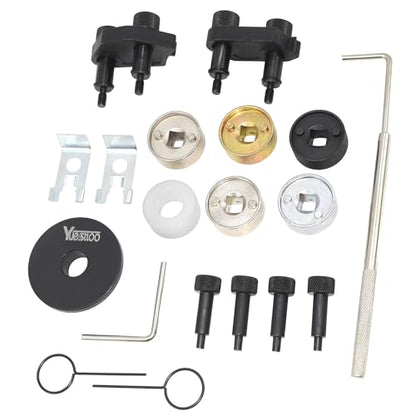 Camshaft Crankshaft Engine Timing Tool Kit, 19PC Set Compatible with Audi VW 2006-2018 EA888 1.8 2.0 TSI TFSI T10352 T10368 T40011 T40196 T40267 T40271 T10060A T10354 Upgrades Version - size: 19PCS