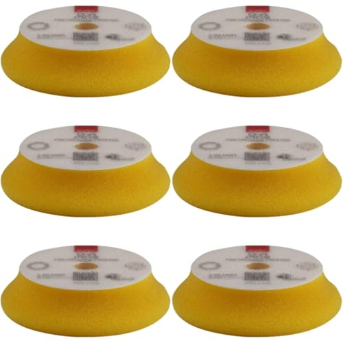 RUPES D-A Series 4" Orbital Foam Polishing Pads Bundle - Includes 6 Fine, 6 Ultra Fine and 6 Coarse Foam Pads - Tailored to Meet the Diverse Needs of Automotive Detailing