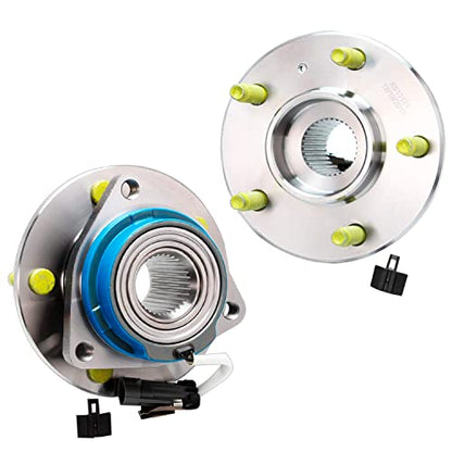 Detroit Axle - AWD 2pc Rear Wheel Bearing Hubs for 01-05 Pontiac Montana Aztek, 02-06 Buick Rendezvous, Chevrolet Venture Olds Silhouette 2002-2004, Uplander Relay Terraza 2005 Replacement - style: 2W1900465/Pair