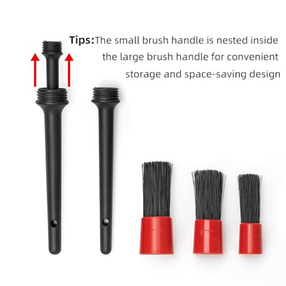 TICARVE 9Pcs Car Detailing Kit for Dash, Air Vents, Keyboard & Electronics | Car Interior Cleaning Kit, Dust Removal Cleaning Kit, Auto Deep Cleaning Detailing Tools, Hard-to-Reach Cleaning Kit