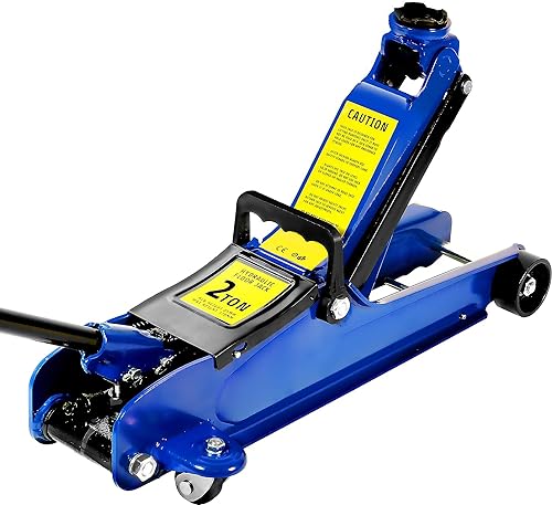 VViViD Heavy-Duty Low-Profile Hydraulic 4400 Pound Automotive Racing Trolley Jack - 2 Ton