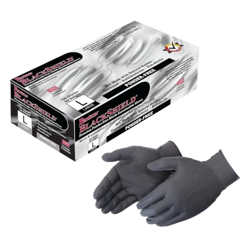 Nitrile Disposable Gloves | Powder-Free, Micro-Textured - size: Small, style: Exam Grade - 4 Mil (Black)