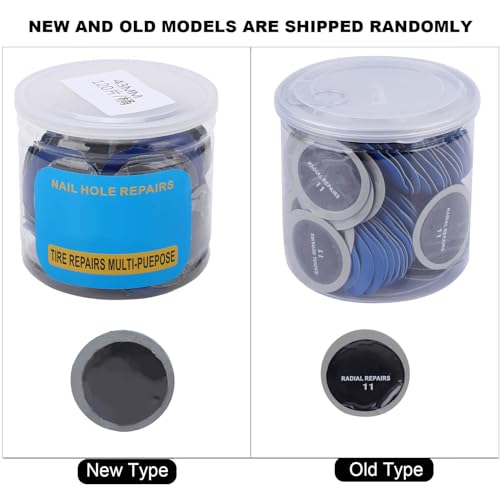 Yosoo Health Gear Tire Repair Patch, Cold Puhes For Cars 120Pcs Tire Repair Unit, Tire Patch Kit With Tire Patch, 43 Mm Roller Tire And Tube Patch, Auto Tire Repair Stitcher Tool, Tire Patches Kit