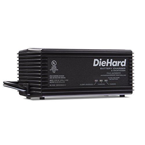 DieHard 71219 6/12V Shelf Smart Battery Charger and 2A Maintainer - size: 2 Amp