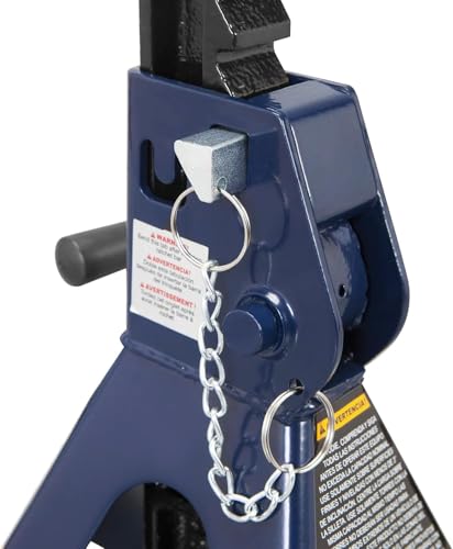 TCE Jack Stands 3 Ton with Double Locking, 11.2-16.7 inch Adjustable Height for Lifting UTV/ATV, Cars, 6000 lb Capacity, 1 Pair - style: 3 ton double locking