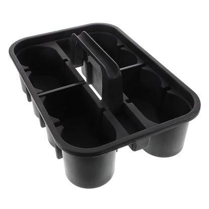 OUNONA Multi-compartment Cleaning Supplies Organizer Basket with Handle Durable Portable Plastic Tote for Car Cleaning Tools Art Supplies Makeup Bathroom Storage