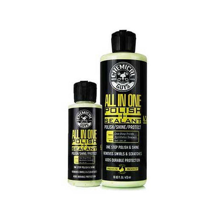Chemical Guys Gap_106_16 All-in-One Polish + Shine + Sealant (16 oz) | Hand or machine friendly, clear coat restorer, for most automotive paint, clear coat, gel coat boats, fiberglass RV panels