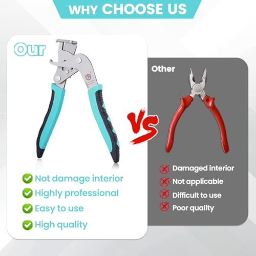 Car Clip Pliers and Disassembly Tools, Efficient Multi-Functional Automotive Snap Pliers, Clip Removal Tool, Trim Tools Removal, Easy to Without Damage Remove Fasteners Clips Buckles and Rivets (1 pc) - color: 1Pc