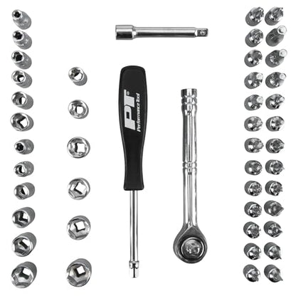 Performance Tool W1177 47pc Socket & Bit Set - size: 47-Piece (Pack of 1), style: Socket & Bit Set