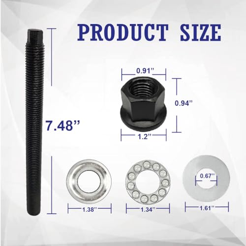 (2PCS) LS Harmonic Balancer Installation Tool, Crank Pulley Install Tool 551141, Compatible with GM 1997-UP V8 LS1 LS2 LS3 LS4 LSX LSA LS6 LQ4 LQ9, with Thrust Bearing