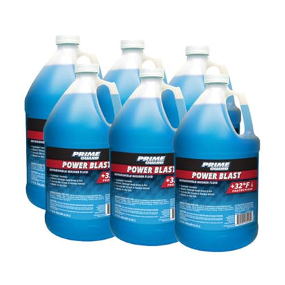Prime Guard 92106 Power Blast +32ºF Windshield Washer Fluid - 1 Gallon (Pack of 6) - size: 6 Pack, style: Power Blast +32°F