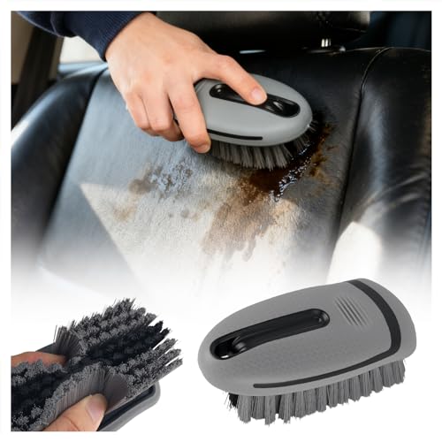 2026 New Car Upholstery Brush for Cleaning,Portable Car Carpet Brush with Dense Bristle & Non-Slip Handle,Multi-Purpose Upholstery Cleaner Brushes for Cars Trucks SUVs Interior