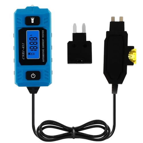 Automotive Circuit Fault Probe Tester, 20A 48V High-Precision Car Fuse Tester with Backlit LCD Display & LED Work Light, Professional Electrical System Diagnostic Tool for Cars, Trucks & RVs - color: Basic model