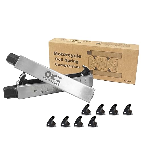 ORXPLUS Tools Motorcycle & Bike Coil Spring Shock Compressor Tool | Heavy-Duty Mechanical Compacting Tool Safely Compresses Motorcycle Rear Shock & Bicycle Coil Springs