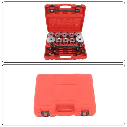 27Pcs Universal Bush Bearing Disassembly Installation Tool Kit Press and Pull Sleeve Set for Suspension Wheel Bearing Service