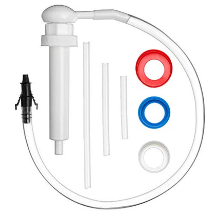 Slippery Pete Fluid Pump for Gallon Bottles and Wide Mouth Quart Bottles (Not for Standard Quart Bottles) - Transfer Gear Oil, Transmission and Differential Fluid, Antifreeze with This 30cc Hand Pump
