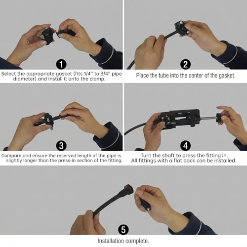 Nylon Fuel Line Repair Kit & Installation Tool for 1/4" to 3/4" | Lightweight fuel line repair kit for nylon & plastic gas lines. Compact design for AN fittings. Small size fits tight spaces.
