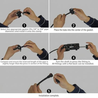 Nylon Fuel Line Repair Kit & Installation Tool for 1/4" to 3/4" | Lightweight fuel line repair kit for nylon & plastic gas lines. Compact design for AN fittings. Small size fits tight spaces.