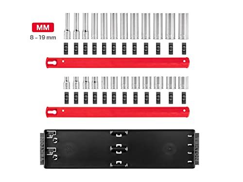 TEKTON 3/8 Inch Drive 6-Point Socket Set, 24-Piece | SHD91215 - size: 24-Piece (5/16-3/4 in.), style: Standard
