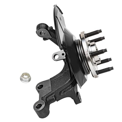 Detroit Axle - Front Left Steering Knuckle for 2011-2014 Ford Edge 2011-2015 Lincoln MKX, Driver Side Steering Knuckle & Wheel Bearing Hub Assembly 2012 2013 Replacement - size: KA057/Kit