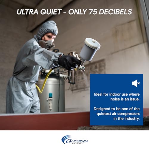 California Air Tools 60040DCAD 4.0 HP Ultra Quiet and Oil-Free Air Compressor, 60 Gallon Steel Tank, 75 dBA Noise Level, with Air Drying System and Auto Drain - style: 60 Gallon ASME Tank w/80% Dry Air