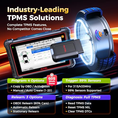 Autel MaxiPRO MP900TS Scanner: 2026 8in MP900-TS up of MaxiSYS MS906 PRO MS906TS MP900BT MK900-TS, Full TPMS as MS906 Pro-TS, Car Bidirectional Scan Tool, 40+ Service, All System, CAN FD&DOIP, OS 11.0