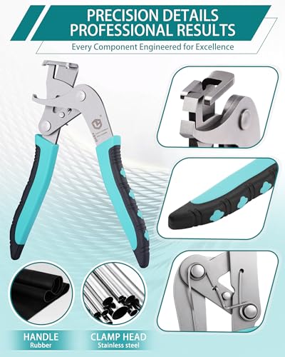 Car Clip Pliers and Disassembly Tools, 2.3" Multi-Functional Trim Removal Tool for Automotive Door Panel Dashboard Fasteners, Compact Design with Non-Slip Rubber Handle 2026