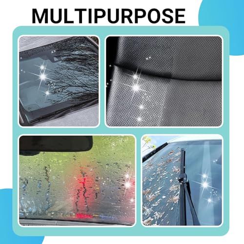 Oil Film Remover Spray for Car Windows 100ml, Shower Door Cleaner | Automotive Whidshield Cleaner Set, Liquid Cleaing Spray for Cleaning Car Exterior and Interior, Clear Vision, Mirror, Screens