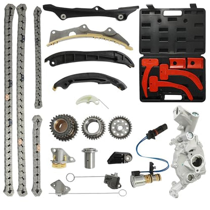 Timing Chain Kit Oil Pump Timing Tool Kit For Jeep Dodge Ram 3.6L 2011-2016 | For Jeep Cherokee Wrangler Dodge Durango Grand Caravan Challenger Ram ProMaster 1500 2500 3500 3.6L V6 2011-2016 5184352AF